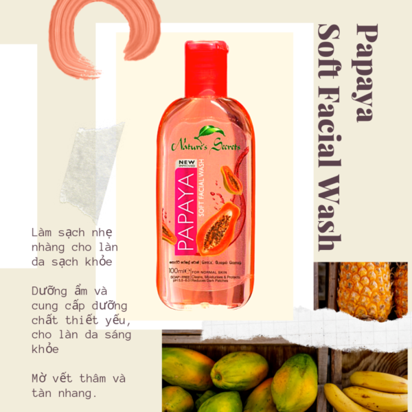 Sữa rửa mặt Papaya Extract Facial Cleansing Gel